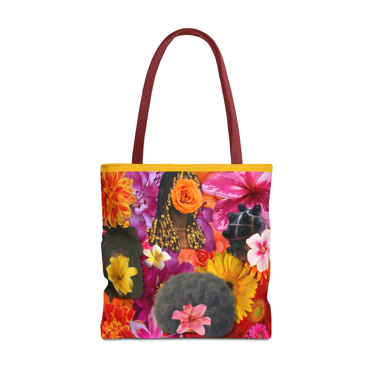 Floral Goddess Tote Bag, Colorful Carryall, Summer Picnic Bag, Eco-Friendly Shopper, Artsy Flower Design