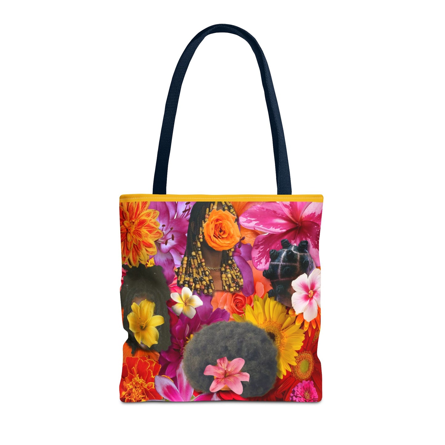 Floral Goddess Tote Bag, Colorful Carryall, Summer Picnic Bag, Eco-Friendly Shopper, Artsy Flower Design