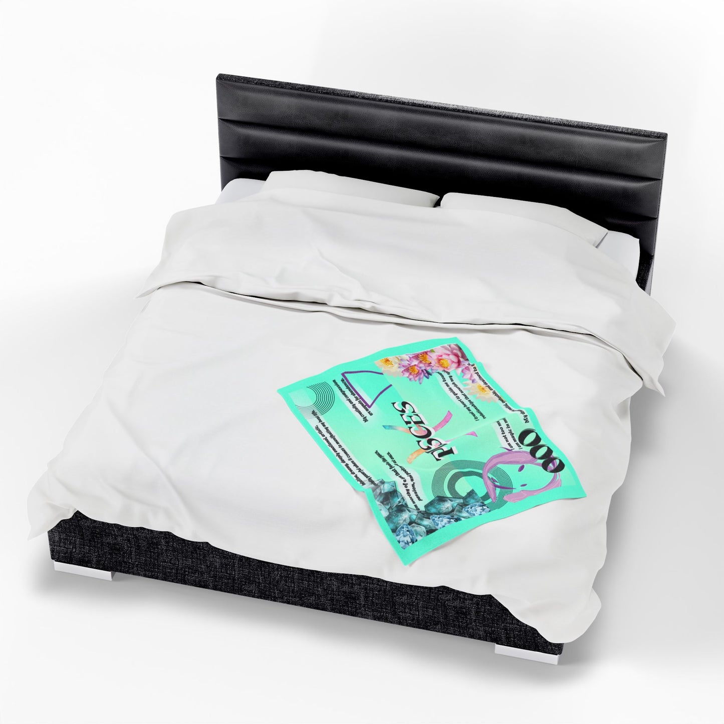 Pisces Velveteen Plush Blanket - Cozy Zodiac Throw for Astrology Lovers