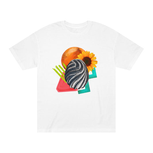 Abstract Braided Art Collage Tee