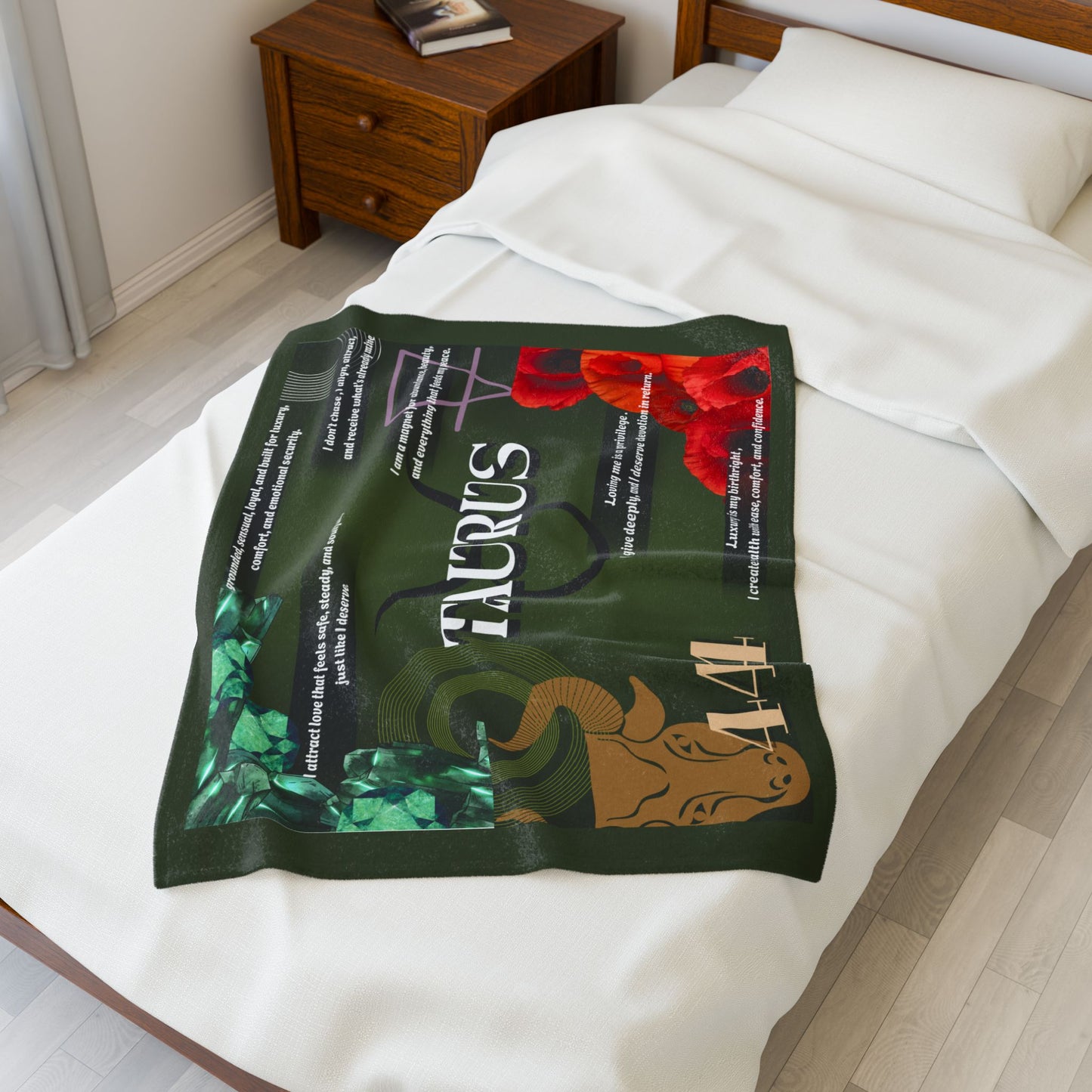 Taurus Velveteen Plush Blanket - Zodiac-Inspired Cozy Home Decor