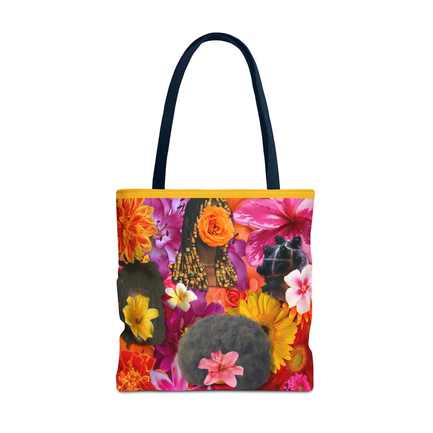 Floral Goddess Tote Bag, Colorful Carryall, Summer Picnic Bag, Eco-Friendly Shopper, Artsy Flower Design