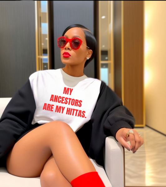 My Ancestors Are My Hittas Unisex Softstyle T-Shirt