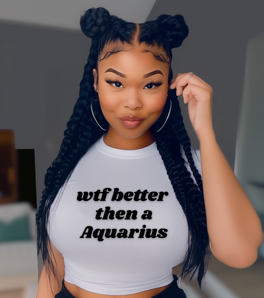 Funny Women's Aquarius Graphic Tee, Astrology T-Shirt