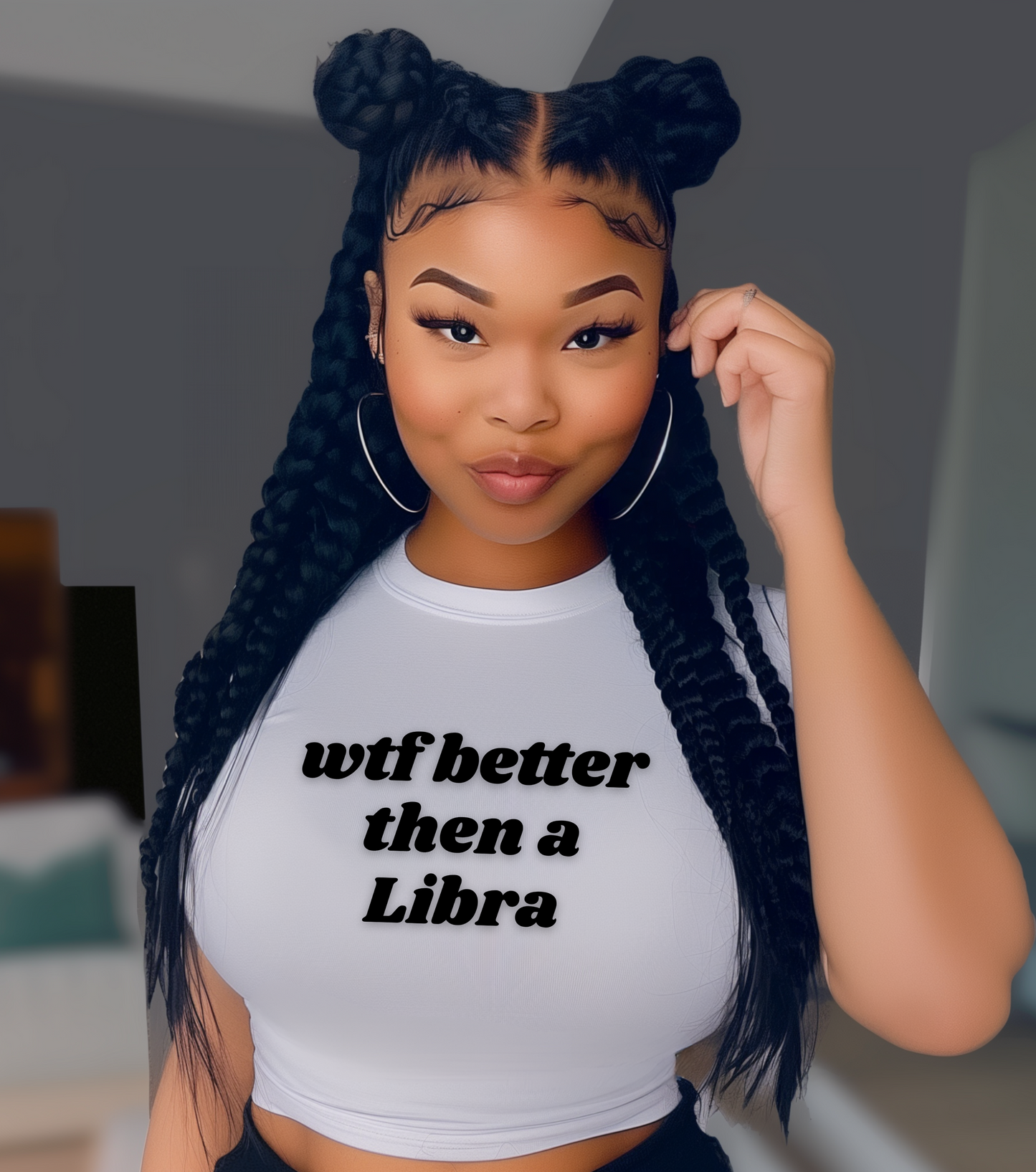 Witty Women's Libra Graphic Tee, Astrology T-Shirt
