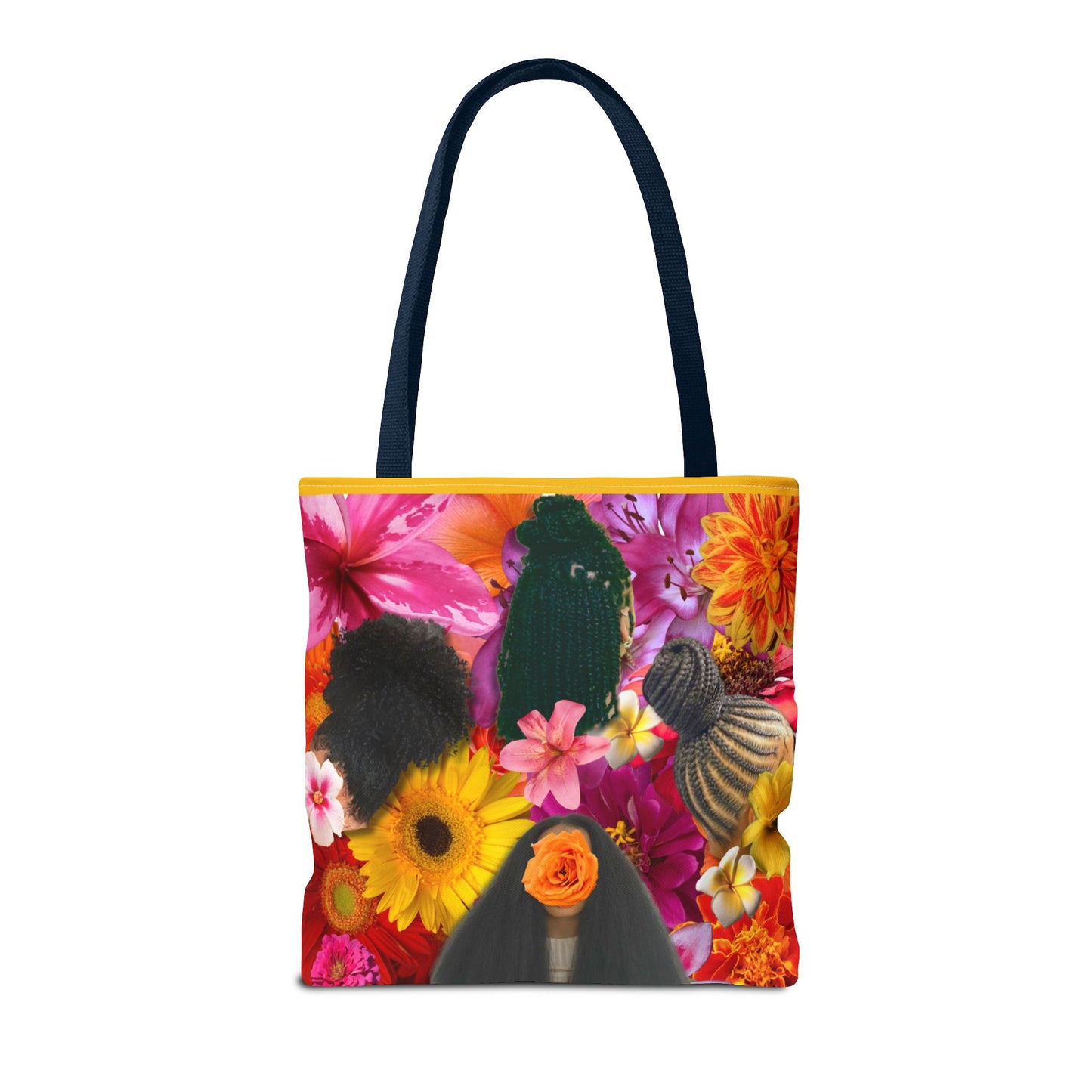 Floral Goddess Tote Bag, Colorful Carryall, Summer Picnic Bag, Eco-Friendly Shopper, Artsy Flower Design