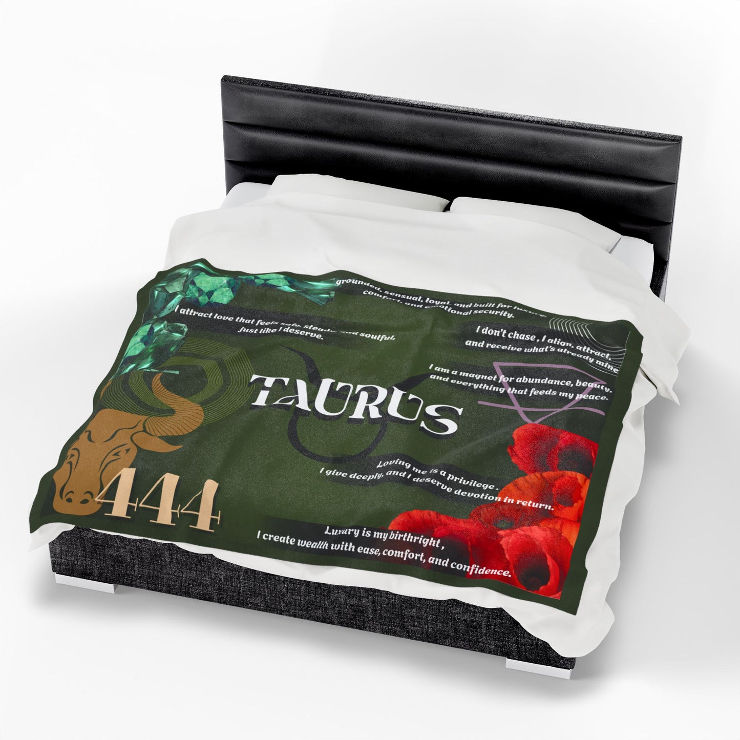 Taurus Velveteen Plush Blanket - Zodiac-Inspired Cozy Home Decor