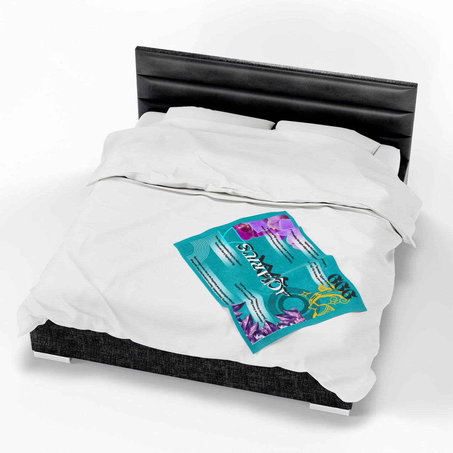 Aquarius Velveteen Plush Blanket – Cozy Zodiac Gift for Astrology Lovers