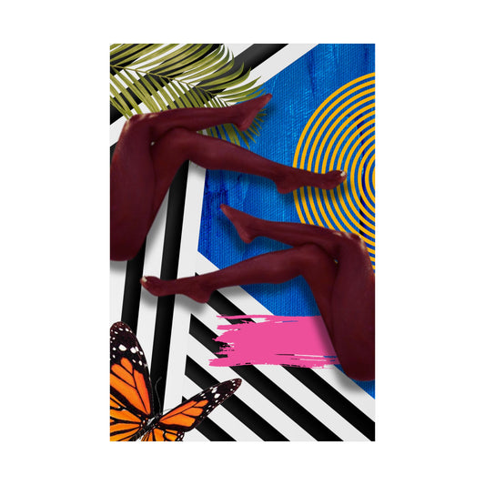 Boho Style Matte Vertical Posters - Legs For Days Vibrant Abstract Designs for Modern Home Decor