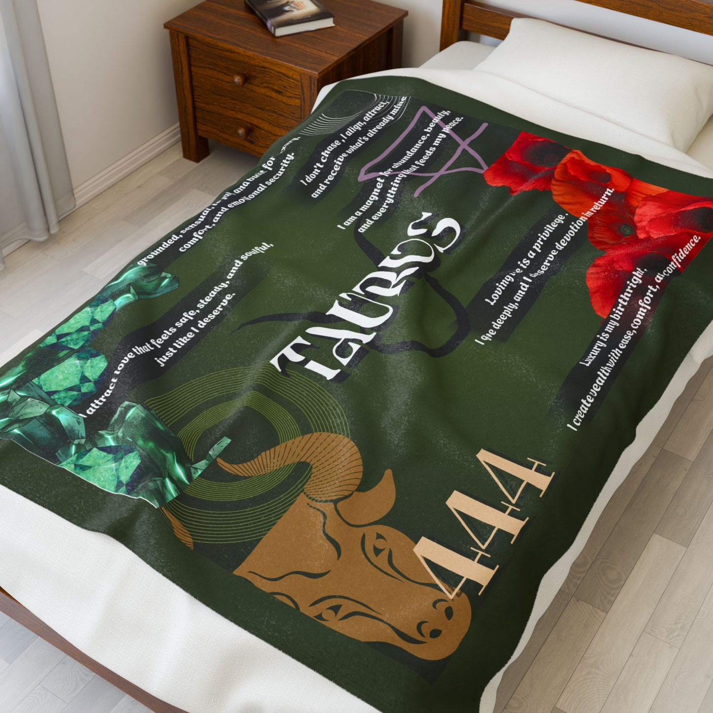 Taurus Velveteen Plush Blanket - Zodiac-Inspired Cozy Home Decor
