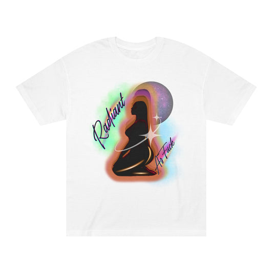 Radiant Vibes Unisex Classic Tee, Aesthetic Graphic T-Shirt, Bohemian Style Top, Perfect for Yoga, Meditation, Gift for Her