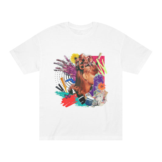 Vibrant Artistic 90s Hair Unisex Tee, Creative Graphic T-Shirt, Casual Wear, Gift for Art Lovers, Colorful Fashion, Everyday Style
