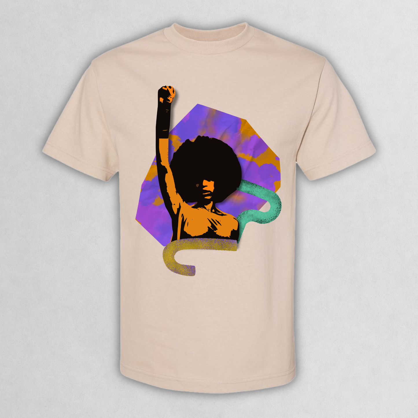 Artistic Afro Black Pride Graphic Shirt