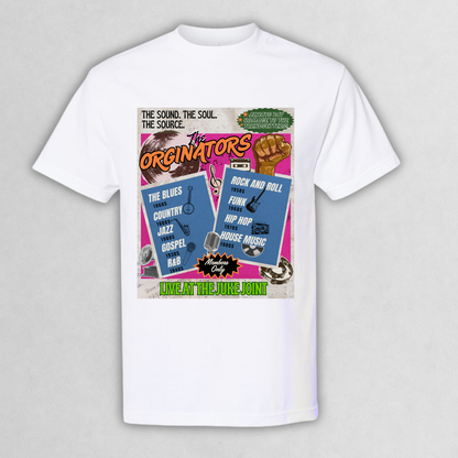 Originators Vintage Jukebox Music Flyer Graphic Tee
