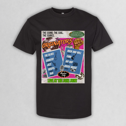 Originators Vintage Jukebox Music Flyer Graphic Tee